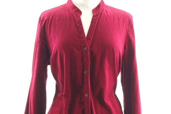 Corduroy dress shirt women red needlecord dresses cotton visit