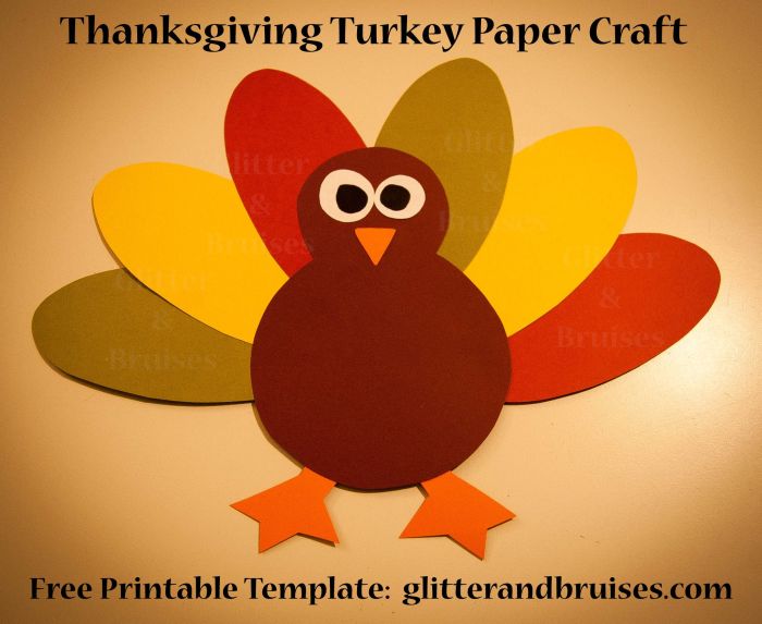 How to make a paper turkey decoration