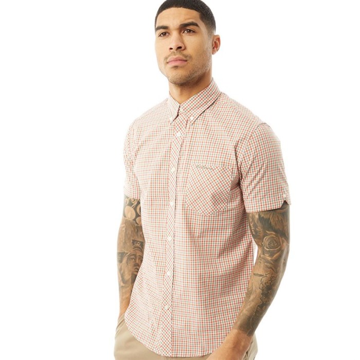 Men's gingham dress shirts