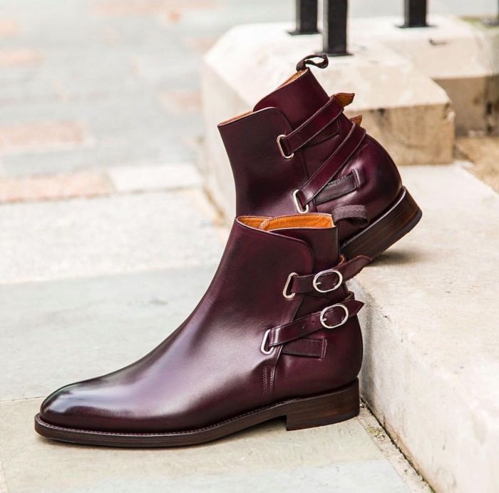 Mens bordeaux dress shoes