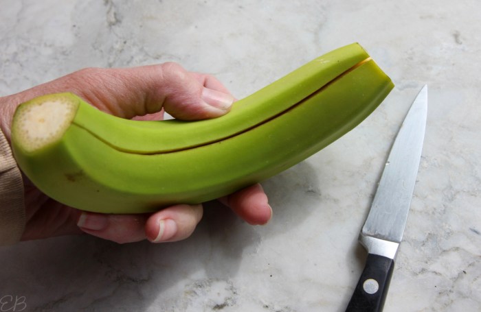 How to cook green banana indian style