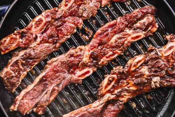 Ribs korean short bbq flanken kalbi galbi beef meat