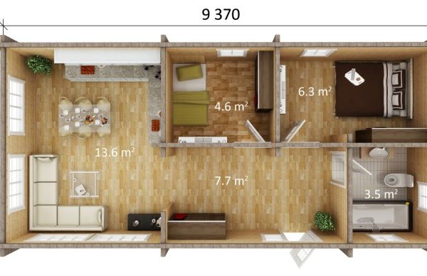 Desain interior apartemen tipe 36